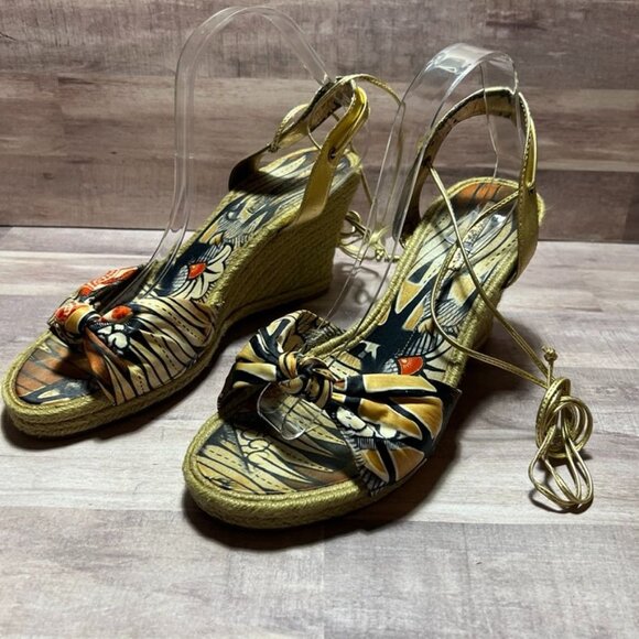 Marc Fisher Boho Espadrille Wedge Sandals Woman's Size:10M - Picture 9 of 12